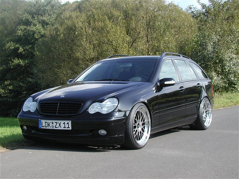 C 180 S 203 mit 19 Zoll BBS LeMans und Tieferlegung (1)